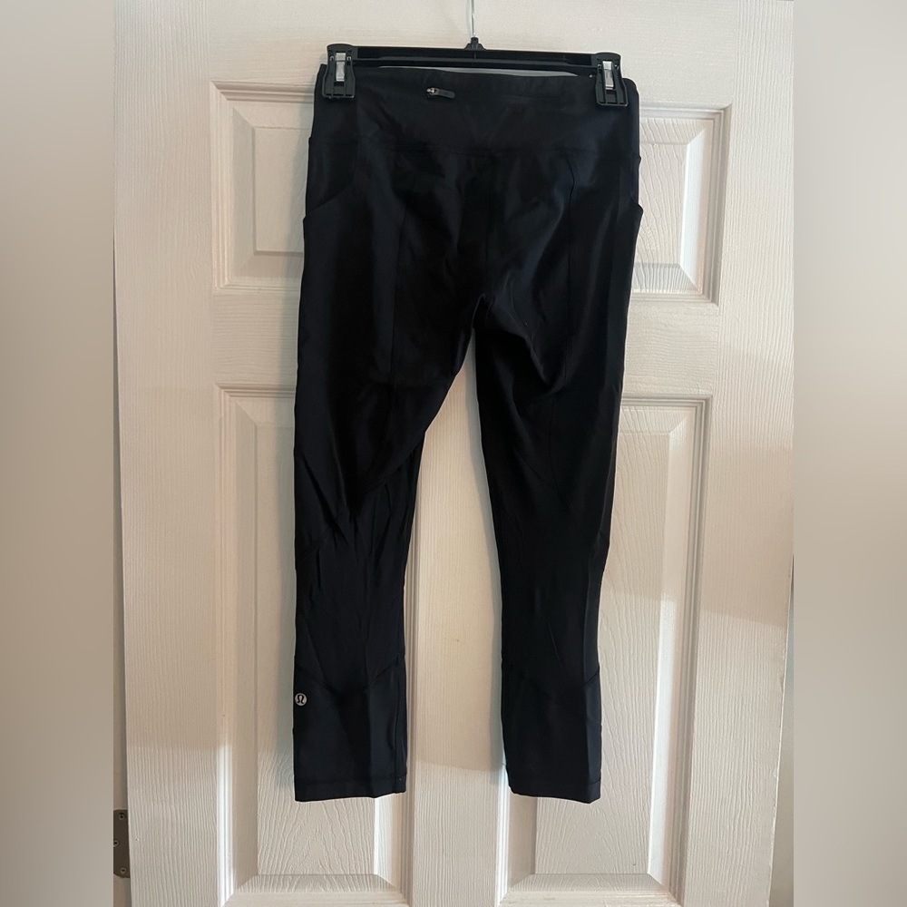 Lululemon Pace Rival Crop Leggings in Black Size 4